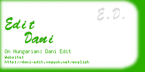 edit dani business card